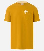 Camiseta Regular em Algodão com Bolso e Aplicação - 1