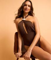 Maiô Frente Única em Microfibra com Detalhe na Gola - 1