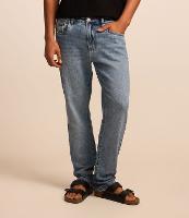 Calça Slim em Jeans Denim com Lavagem e Pesponto - 1