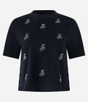 Camiseta em Algodão com Cerejas de Brilhos - 1