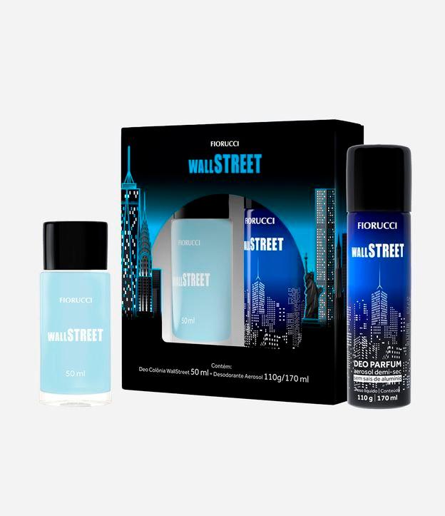 Kit Deo Colônia Masculino 50ml + Desodorante Aerosol Wall Street 170ml - 1
