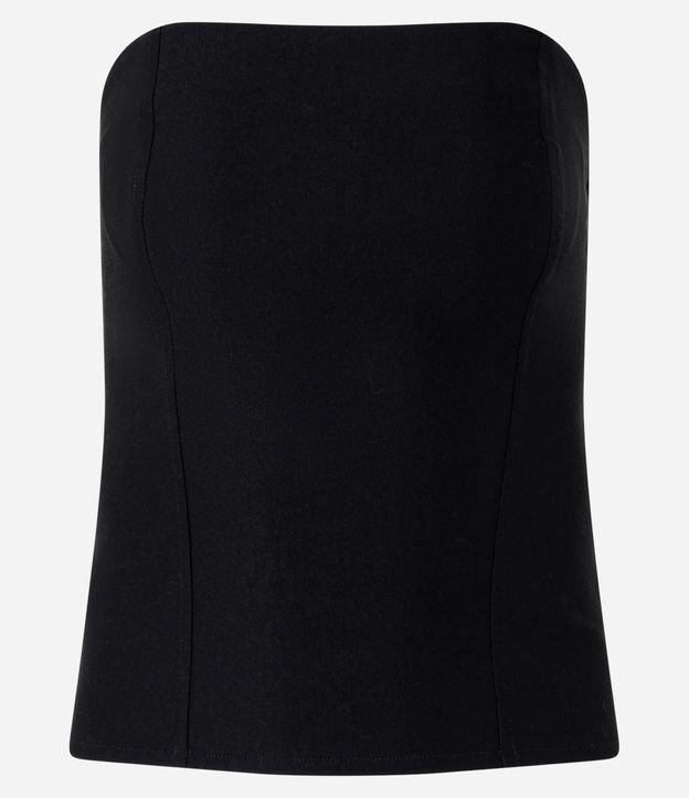 Blusa Tomara que Caia em Bengaline Corsetada - 1