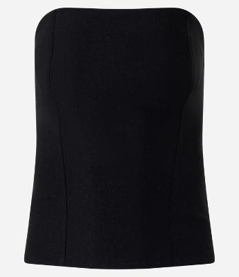 Blusa Tomara que Caia em Bengaline Corsetada