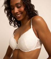 Sutiã Base com Bojo Oco e Renda Geométrica - 1