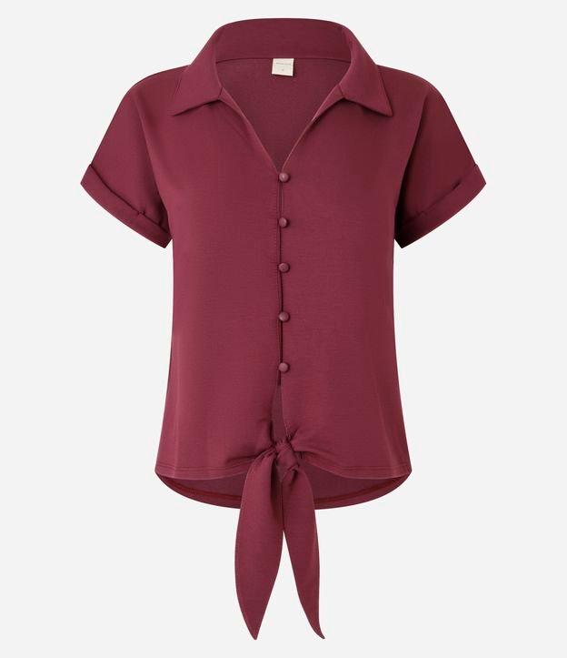 Camisa em Piquet com Amarração Laço na Barra - 1