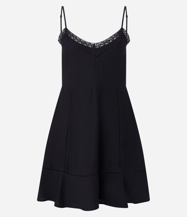 Vestido Curto em Viscose com Detalhe no Busto - 1