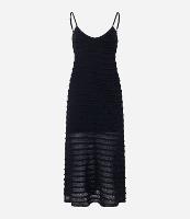 Vestido Longo em Tricô com Ponto Diferenciado - 1