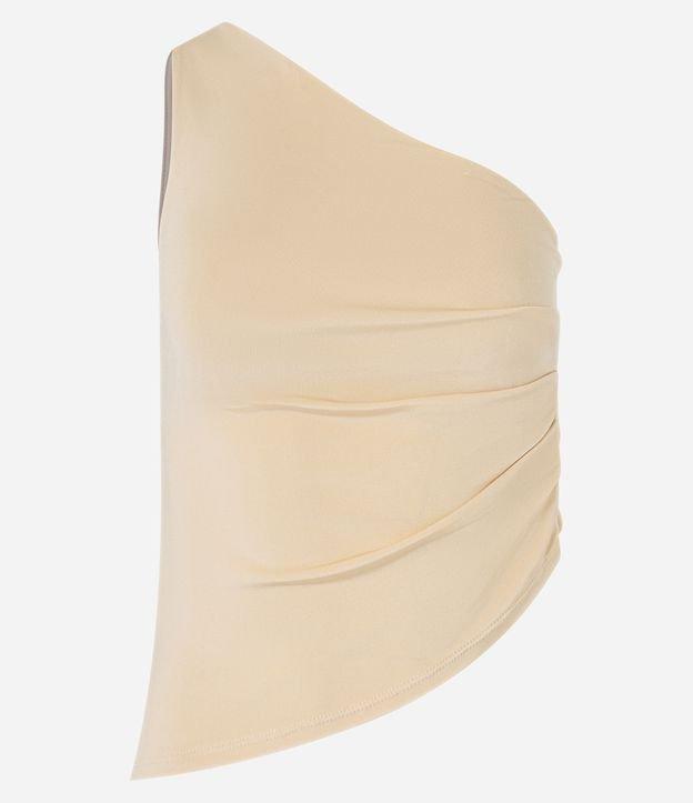 Blusa Ombro Só com Barra Assimétrica e Franzidos - 1