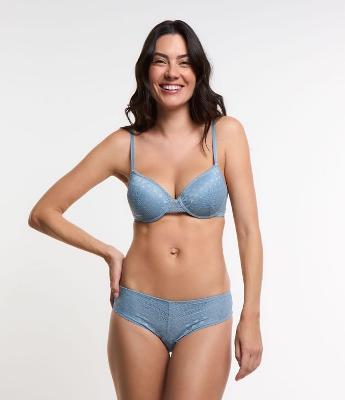 Kit 02 Calcinhas Biquíni com Renda Geométrica