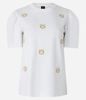 Blusa em Algodão com Manga Bufante