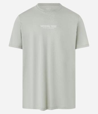 Camiseta Comfort em Algodão Peruano com Estampa Lettering