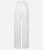 Calça Wide Leg Cintura Alta em Chiffon com Fio Metalizado - 1