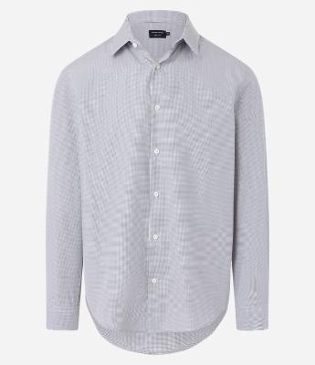 Camisa Regular em Alfaiataria com Estampa Xadrez