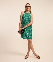 Vestido Curto com Efeito Airflow e Estampa Geométrica - 2