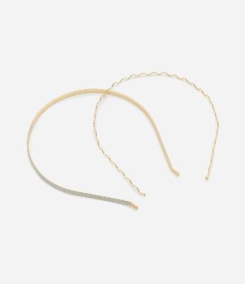 Kit 02 Tiaras Finas com Revestimento Brilhante