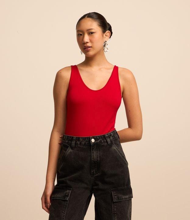 Body Regular Texturizado em Seamless com Alça Larga - 2