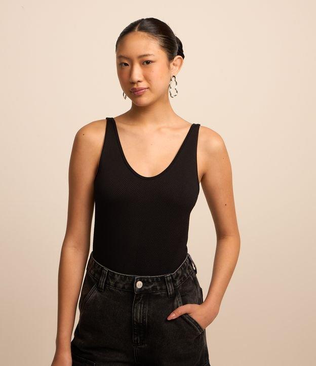 Body Regular Texturizado em Seamless com Alça Larga - 2