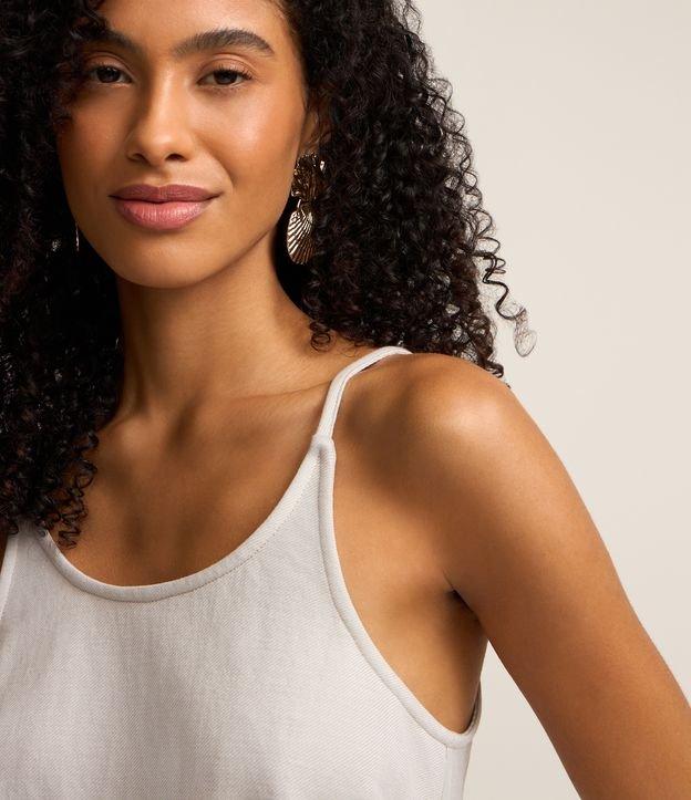 Blusa de Alça em Piquet com Gola Redonda - 2