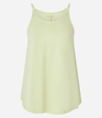 Blusa de Alça em Piquet com Gola Redonda