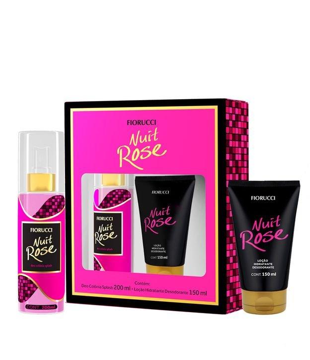 Kit Deo Colônia Feminino Splash 200ml + Loção Hidratante Desodorante Nuit Rose 150ml - 1