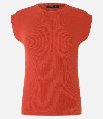 Blusa Canelada em Ribana com Manga Sem Cava