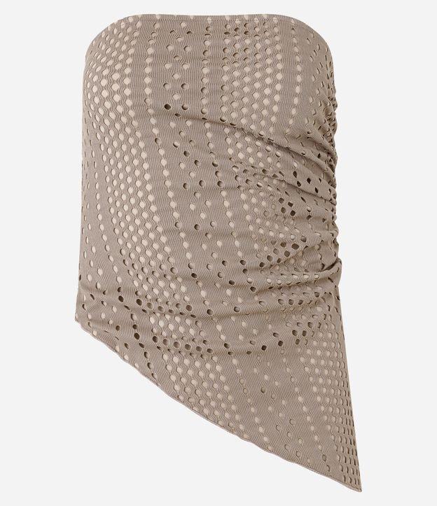 Blusa Texturizada com Decote Tomara que Caia e Textura de Furinhos - 1