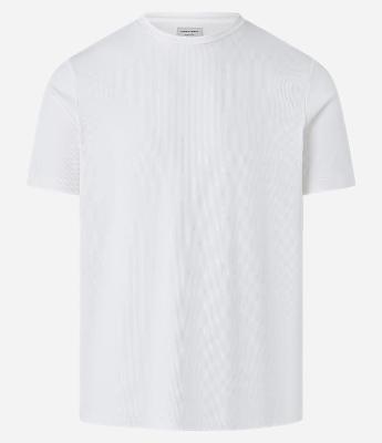 Camiseta Regular com Textura Canelada