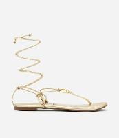 Rasteira em PU Fio Flat com Amarração - 3