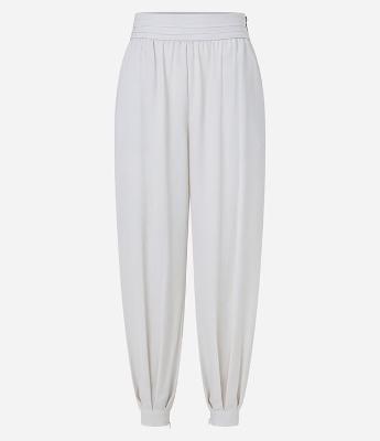 Calça Aladim Alfaiatada com Pregas na Barra