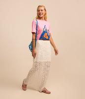 Saia Longa em Renda com Forro Curtinho - 1