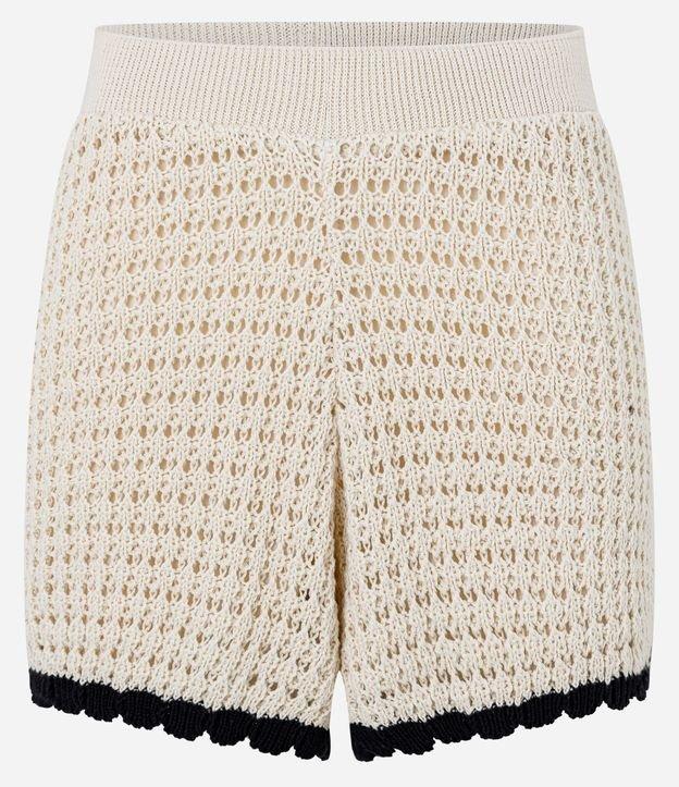 Short Curto em Tricô com Elástico na Cintura - 2