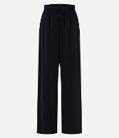 Calça Reta em Alfaiataria com Cós Elástico e Listra Lateral - 1