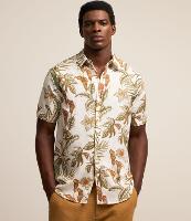 Camisa Comfort em Voil com Estampa de Folhagem - 2