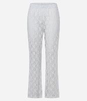Calça Bailarina em Renda Texturizada e Cós Elástico - 1
