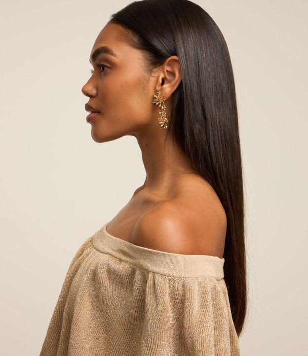 Blusa Tomara Que Caia em Viscose com Fio Metalizado - 2