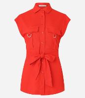 Camisa em Viscose com Bolsos Frontais - 1