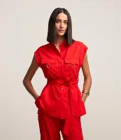 Camisa em Viscose com Bolsos Frontais - 2