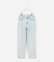Calça Mom Infantil em Jeans com Brilhinhos Aplicados - Tam 5 a 14 Anos - 1
