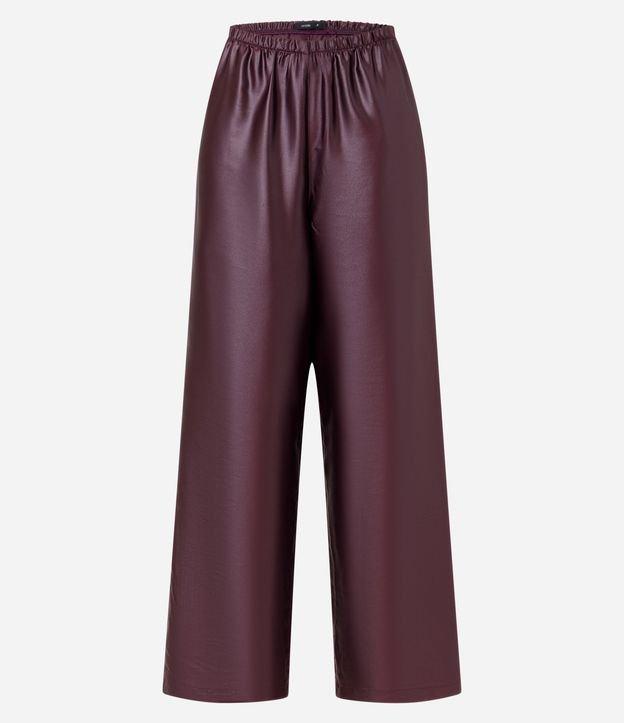 Calça Fuida em Cetim com Elástico no Cós - 1