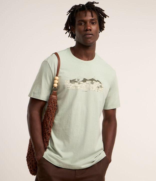 Camiseta Comfort em Algodão com Estampa Rua da Saudade - 2