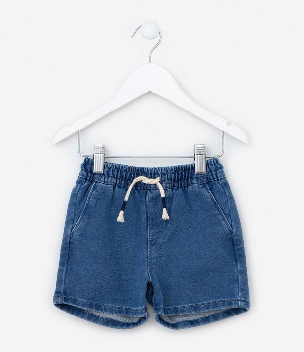 Bermuda Infantil Jeans com Amarração - Tam 1 a 5 Anos - 1