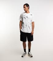 Bermuda Cargo em Moletom French Terry com Estampa Localizada - 1