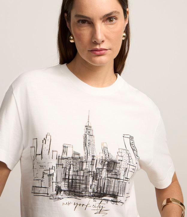Blusa em Algodão com Estampa New York City - 2