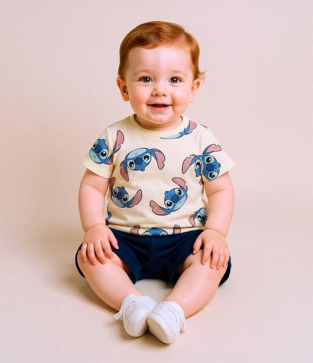 Conjunto Infantil com Estampa do Stitch - Tam 0 a 18 meses - 2