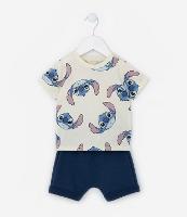 Conjunto Infantil com Estampa do Stitch - Tam 0 a 18 meses - 1