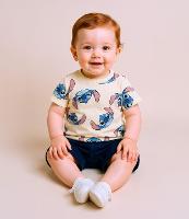 Conjunto Infantil com Estampa do Stitch - Tam 0 a 18 meses - 2