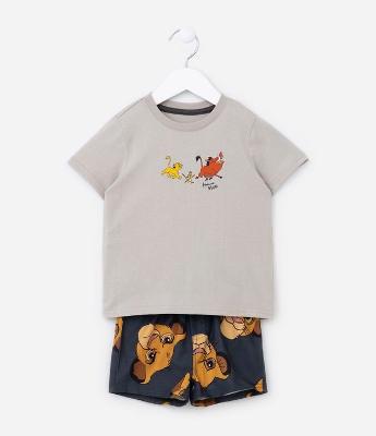 Conjunto Infantil com Estampa Rei Leão - Tam 1 a 5 Anos