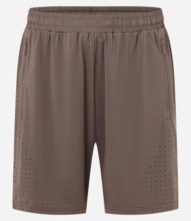 Bermuda Esportiva em Microfibra Pesada com Laser Cut - 2