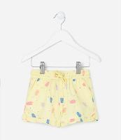 Short Infantil com Estampa Poá e Picolés Detalhe de Babados - Tam 1 a 5 Anos - 1
