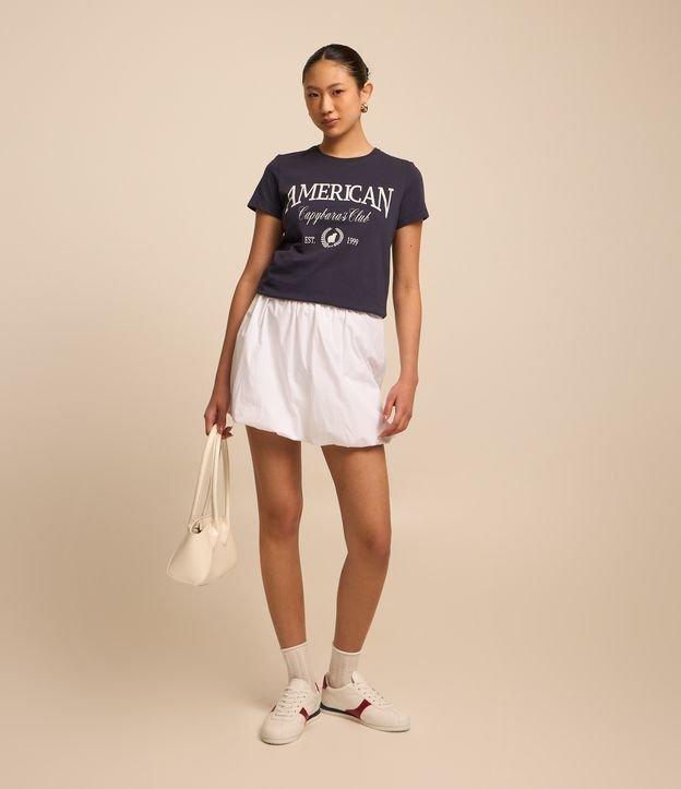 Saia Curta Balonê em Tricoline - 1